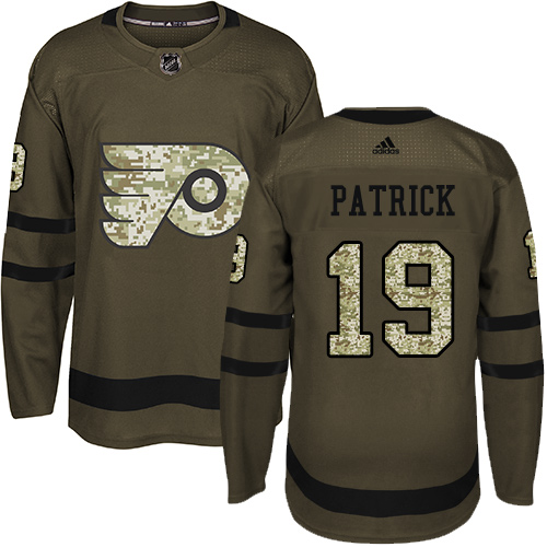 Adidas Flyers #19 Nolan Patrick Green Salute to Service Stitched NHL Jersey
